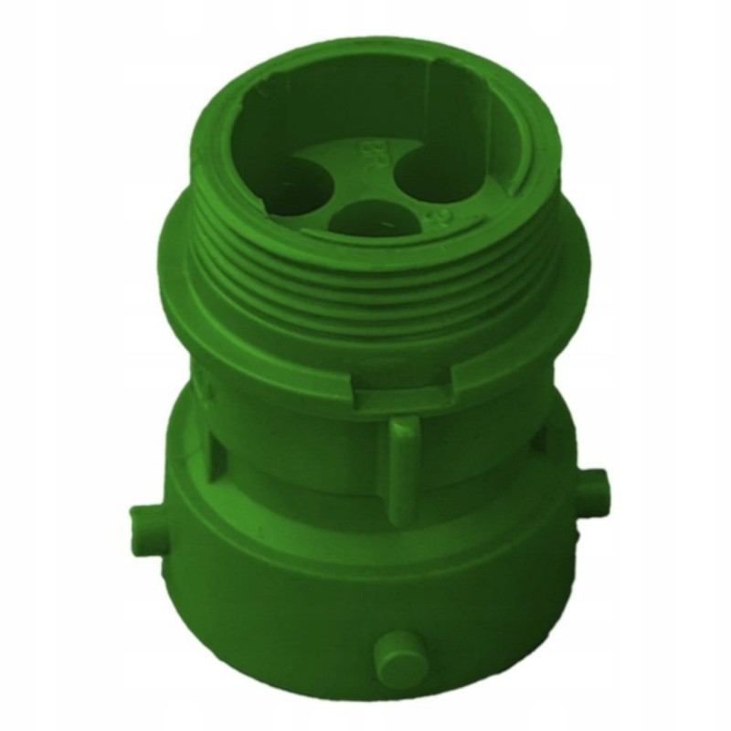 Aspock connector for trailer rear lights, 5 pin bayonet 12v, green, male