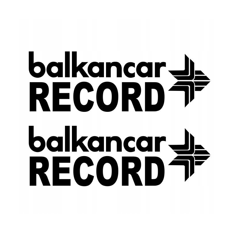 Balkancar record forklift stickers up to 25 cm