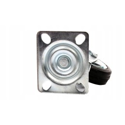 Metal and rubber wheels 75mm, swivel wheels 200kg