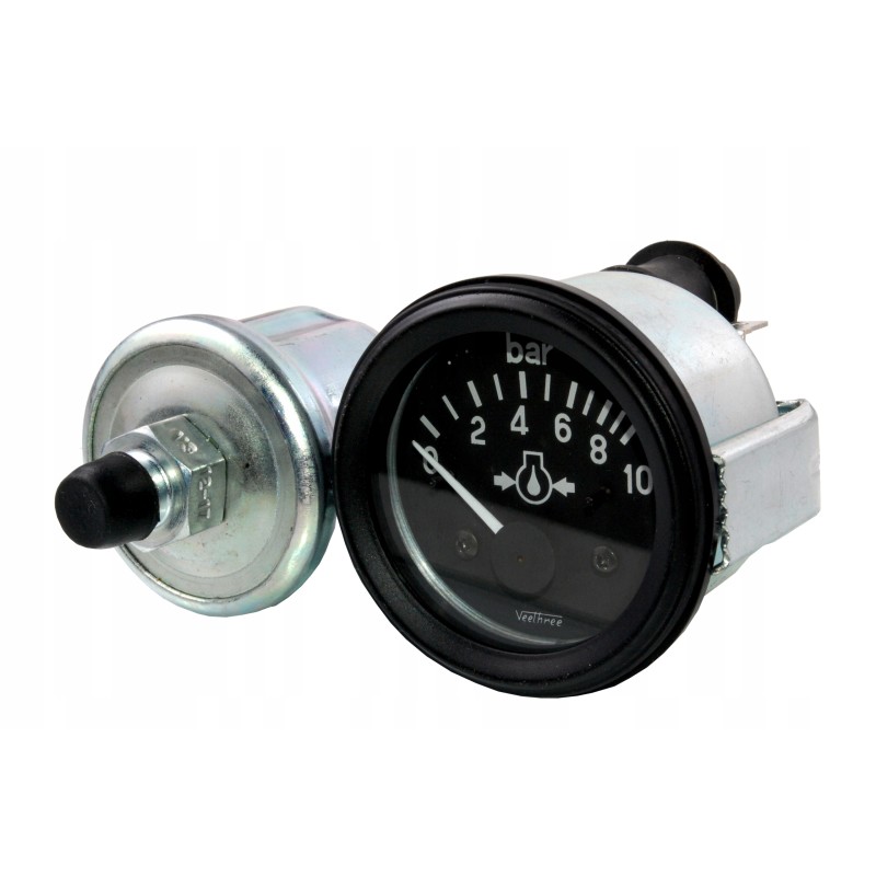 Universal oil pressure gauge, 12v sensor