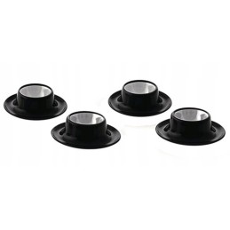 Melamine egg cups 4 pcs quadrato black white gimex in wa