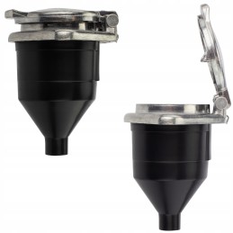 7 pin type n 24v metal socket for a truck semi-trailer