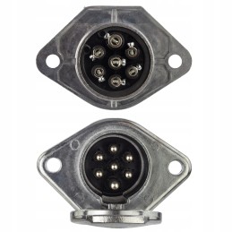 7 pin type n 24v metal socket for a truck semi-trailer