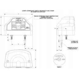 LED license plate lamp