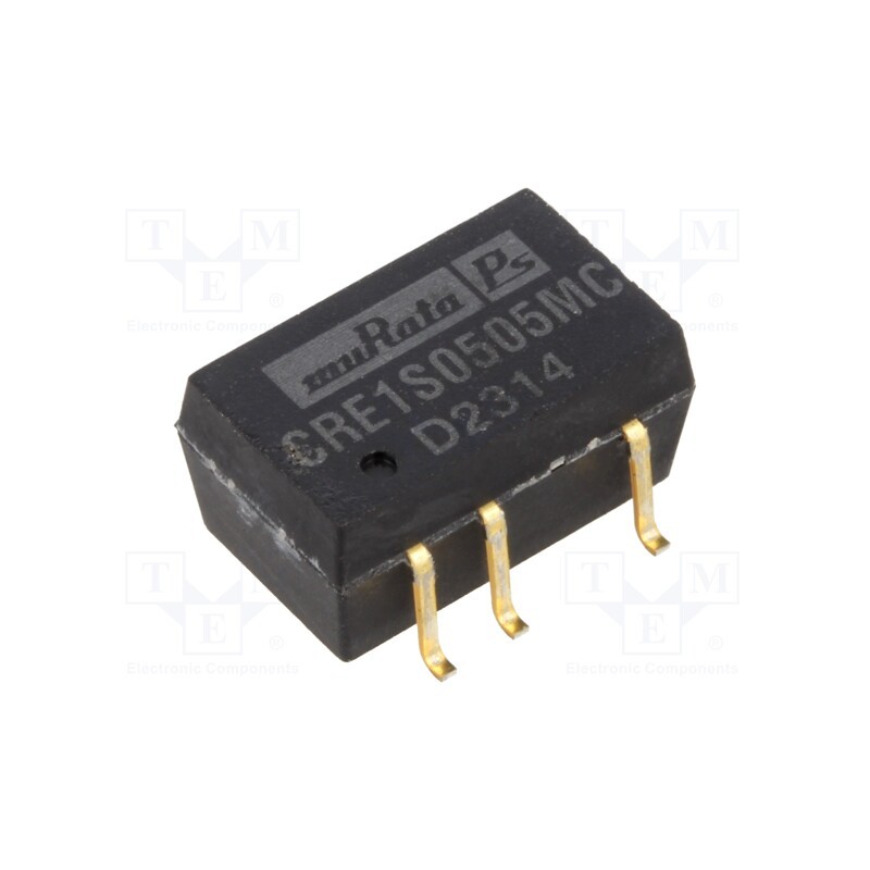 1 pcs x Murata Power Solutions - CRE1S0505MC - Converter: DC/DC, 1W, Uin: 2.97÷3.63V, Uout: 5VDC, Iout: 200mA, SMD