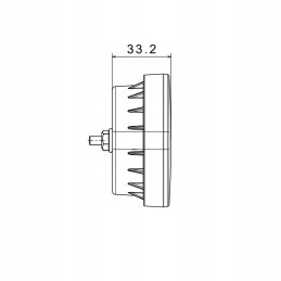 Reversing lamp LED reverse light with screw cable 12 24 V