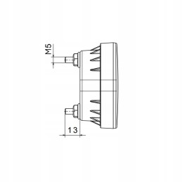 Reversing lamp LED reverse light with screw cable 12 24 V