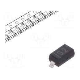 25 pcs x TAIWAN SEMICONDUCTOR - SD101BW RHG - Diode: Schottky switching, SMD, 50V, 0.015A, 1ns, SOD123,