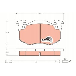 Gdb328 trw brake pad set tar brakes