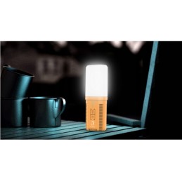 Portable camping shower with battery for hiking