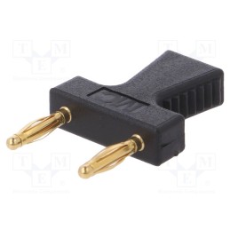 1 pcs x STu00c4UBLI - 63.9354-21 - Stackable safety shunt, 2mm banana, 10A, black, gold-plated