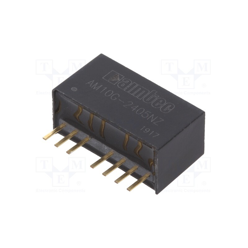 1 pcs x AIMTEC - AM10G-2405NZ - Converter: DC/DC, 10W, Uin: 18÷36V, Uout: 5VDC, Iout: 2A, SIP8, THT