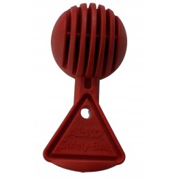 Hitch protection: safety ball, support, ball insert, strong lock