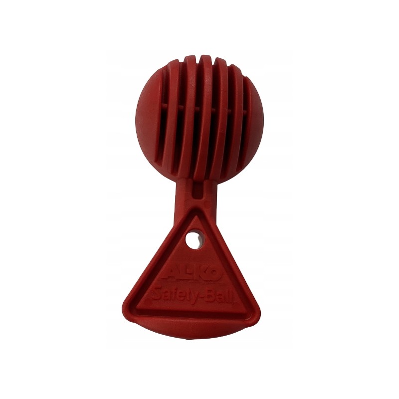 Hitch protection: safety ball, support, ball insert, strong lock