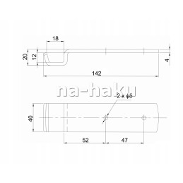 Side lock, side hook, side lock, strong, 2 pcs