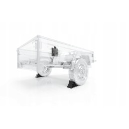 Wheel chock trailer lock handle