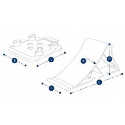 Wheel chock trailer lock handle
