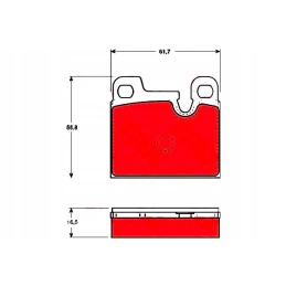 Brake pads bmw 7 e23 2 8 3 4 05 77 09 86 t