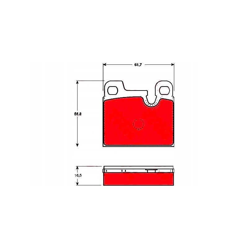 Brake pads bmw 7 e23 2 8 3 4 05 77 09 86 t