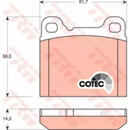 Brake pads volvo 850 s70 v70 c70 rear