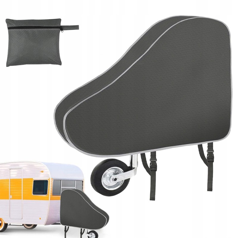Cover for the drawbar hitch of a transport camping trailer 90x62cm