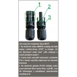 Staubli set of mc4 connectors for 4-6 mm2 cable