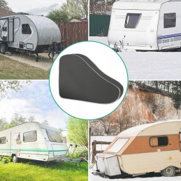 Protective cover for the drawbar of a camping or transport trailer, 90 cm