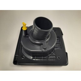 Water filler socket with magnetic flap, white