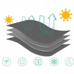 Protective cover, cover for the drawbar, trailer hitch, 90 cm