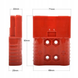 Battery connector plugs are type 175a