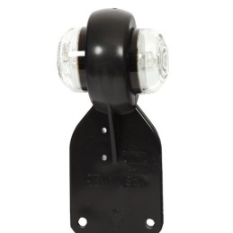 The LED marker light was white and red