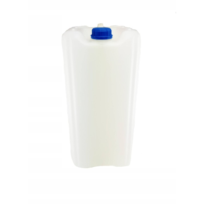 Water container with handle, 30 liters, bank tank, solid plastic canister