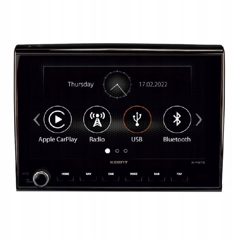 GPS radio station xzent x f275 8 ducato 20 3 cm