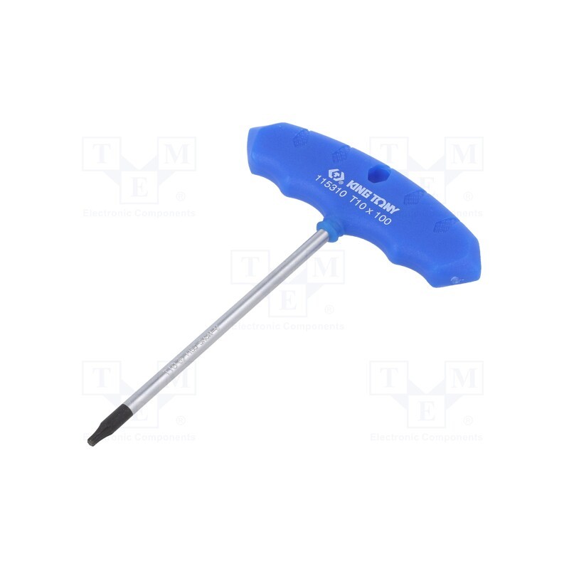 1 pcs x KING TONY - 115310R - Wrench, Torx®, TX10, Overall len: 137mm, Working part len: 100mm