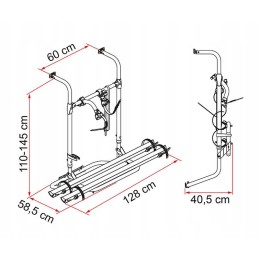 Camper simple plus 200 Fiamma bike rack