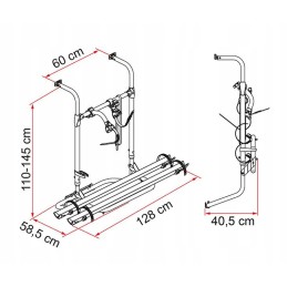 Carry bike simple plus 200 fiamma camper rack