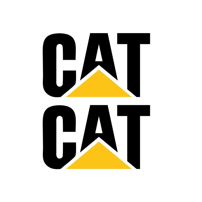 Forklift stickers with the inscription caterpillar 50 cm