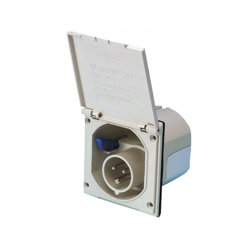 230v cee 17 socket powering the white favo