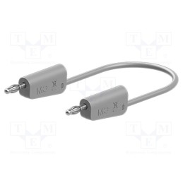 1 pcs x STu00c4UBLI - 64.1030-05028 - Test lead, 60VDC, 30VAC, 19A, banana plug 4mm,both sides, grey