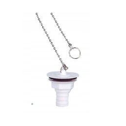 Straight water siphon drain from the washbasin, 19 mm