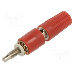 1 pcs x STu00c4UBLI - 23.0330-22 - Socket, 4mm banana, 35A, 30VAC, 60VDC, red, nickel plated