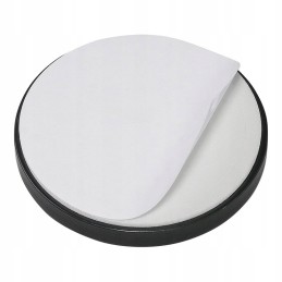 Reflector 58mm round, yellow, self-adhesive fi58