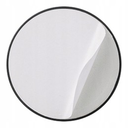 Reflector 58mm round, yellow, self-adhesive fi58
