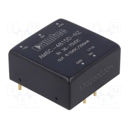 1 pcs x AIMTEC - AM6C-4815D-NZ - Converter: DC/DC, 6W, Uin: 36÷75V, Uout: 15VDC, Uout2: -15VDC, 1'x1'