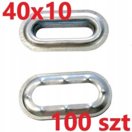 Mesh 40x10 oval tarpaulins 100 pcs