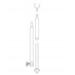 Frame tube for the vestibule oe 22mm 165 260cm pi