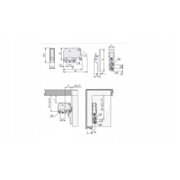 Furniture door lock 4 pcs