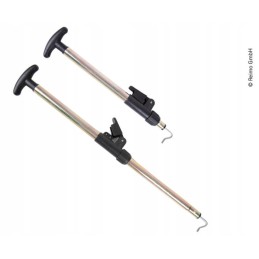 Telescopic device for pulling herrings up to 60 cm