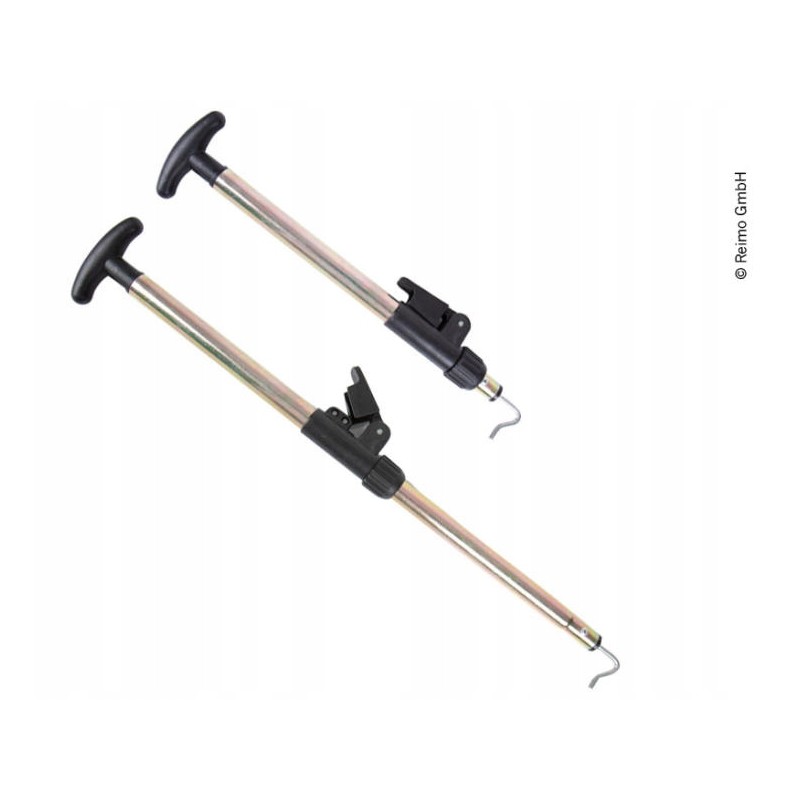 Telescopic device for pulling herrings up to 60 cm