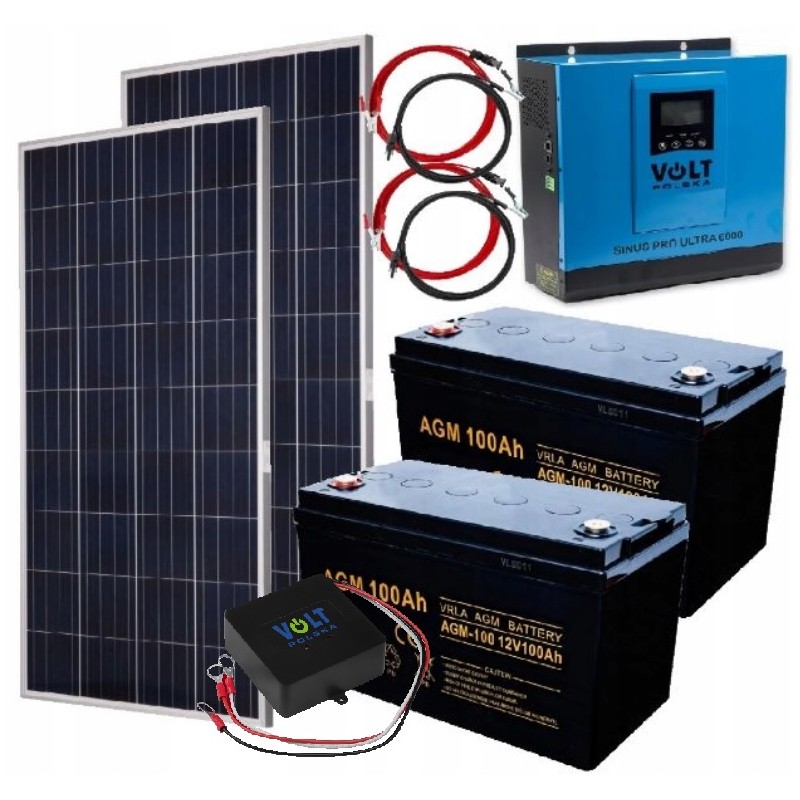 Solar kit 3000w solar panel 230v converter